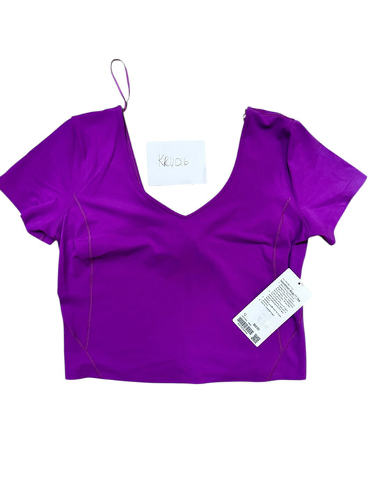Lululemon Align Tee size 12 Vivid Plum $45