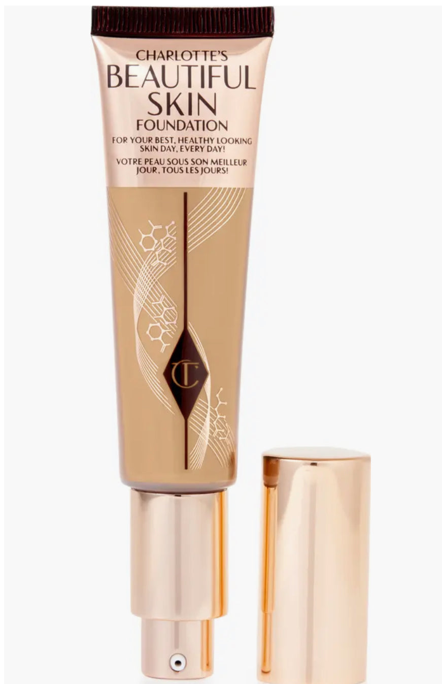 Charlotte Tilbury 
Beautiful Skin Medium Coverage Liquid Foundation with Hyaluronic Acid