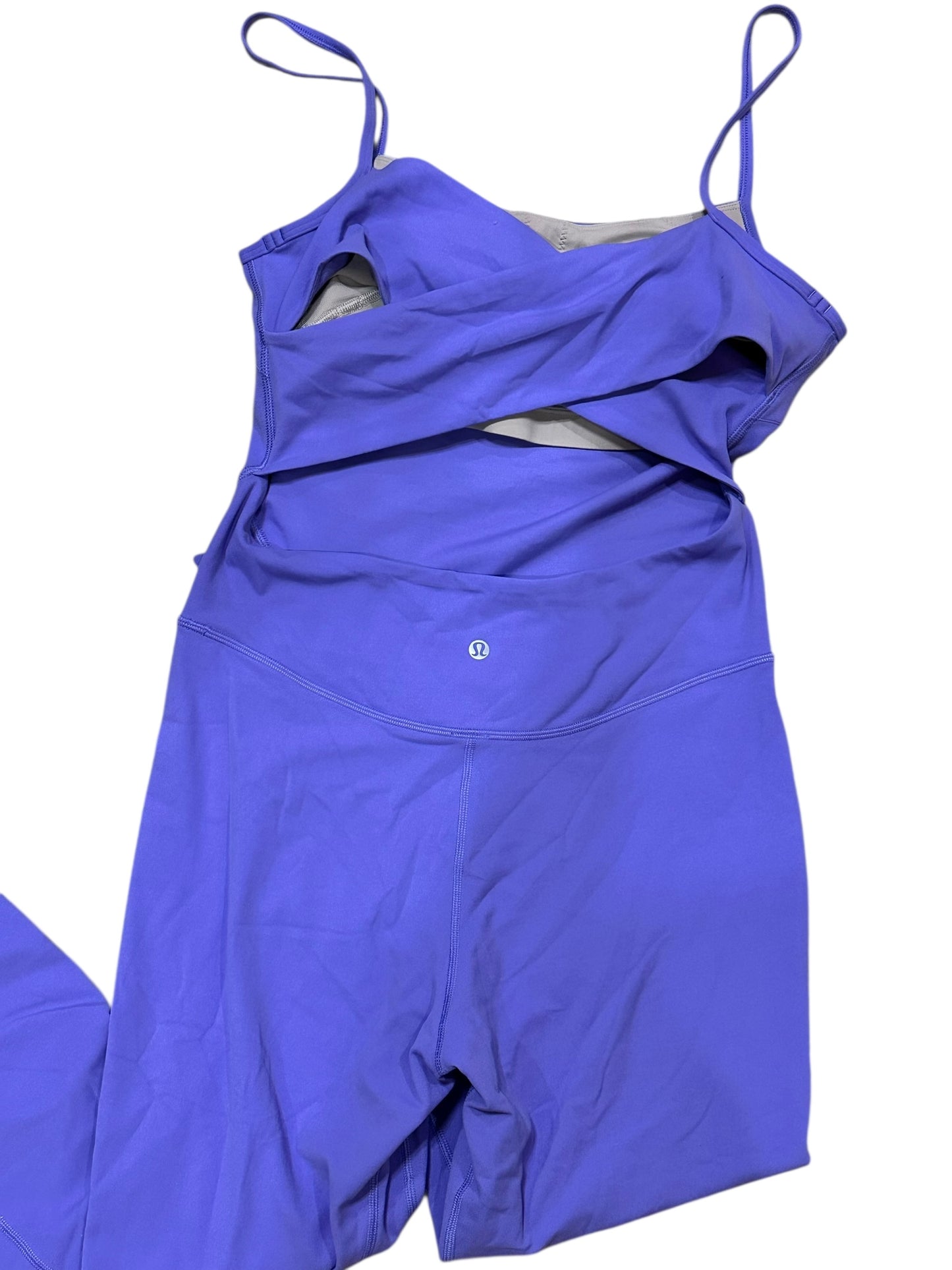 Lululemon Cross-Back Nulu Yoga Bodysuit 25" size 10 Dark Lavender $65