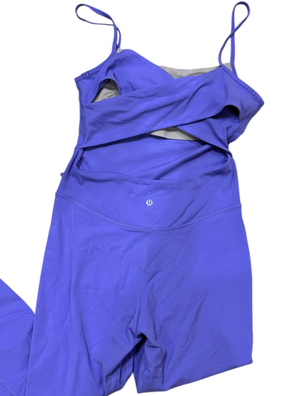 Lululemon Cross-Back Nulu Yoga Bodysuit 25" size 10 Dark Lavender $65