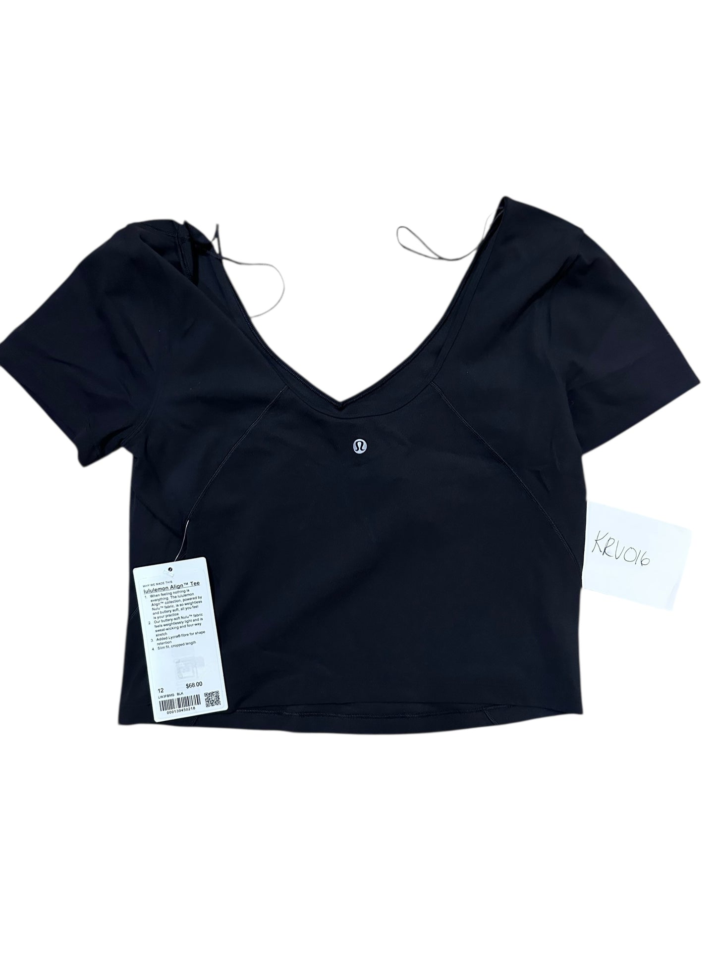 Lululemon Align Tee size 12 Black $45